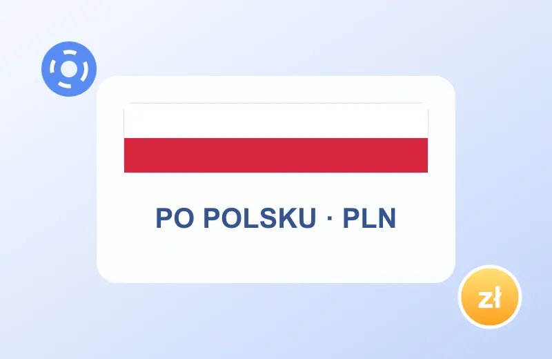 Biało-czerwona karta z napisem po polsku i PLN – NNV Casino dla graczy z Polski